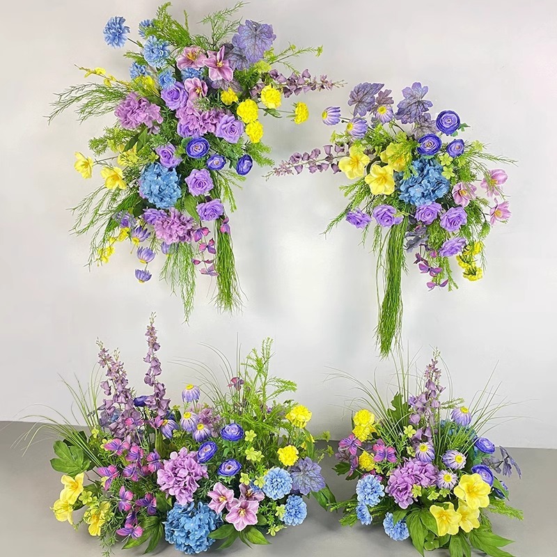 モネの庭の造花、森のウェディングフラワーアレンジメント、ウェディングアレンジメント、ウィンドウデコレーション、装飾造花アート|undefined