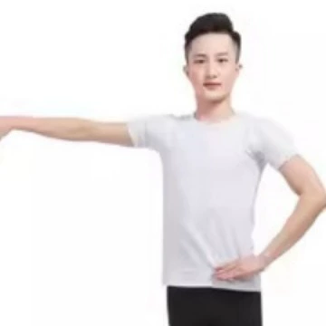 Мужская футболка танцевальный костюм мужской костюм новый тренировочный костюм топ школьный тренировочный костюм черный танцевальный костюм