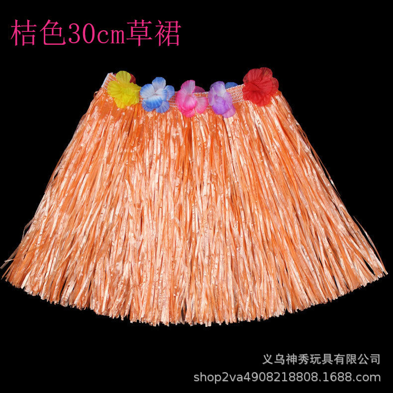 1 Hula guirnalda espectáculo Hawaiian hierba falda longitud 30cm