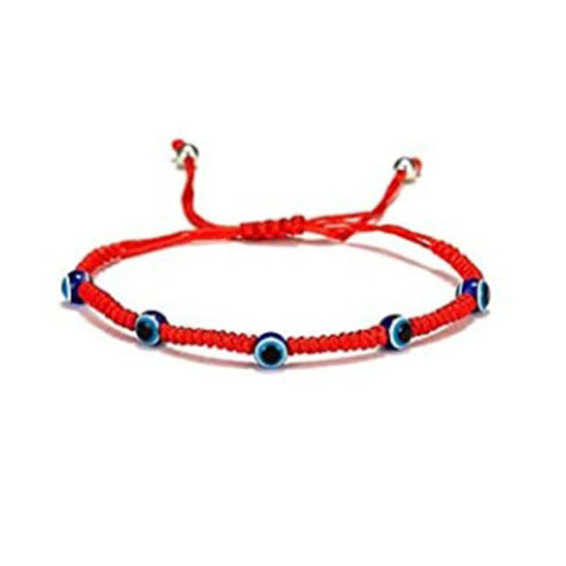 Simple Style Devil's Eye Palm Glass Rope Unisex Bracelets display picture 1