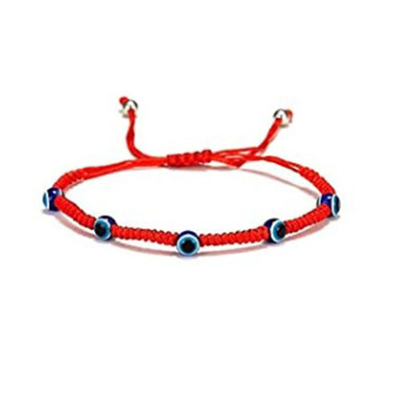 Simple Style Devilu0027S Eye Palm Glass rope Unisex Bracelets