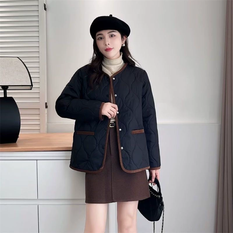 Новые осенние и зимние короткие куртки, легкие хлопчатобумажные куртки, повседневные теплые хлопчатобумажные куртки, маминые куртки, внутренние хлопчатобумажные куртки для среднего и пожилого возраста.