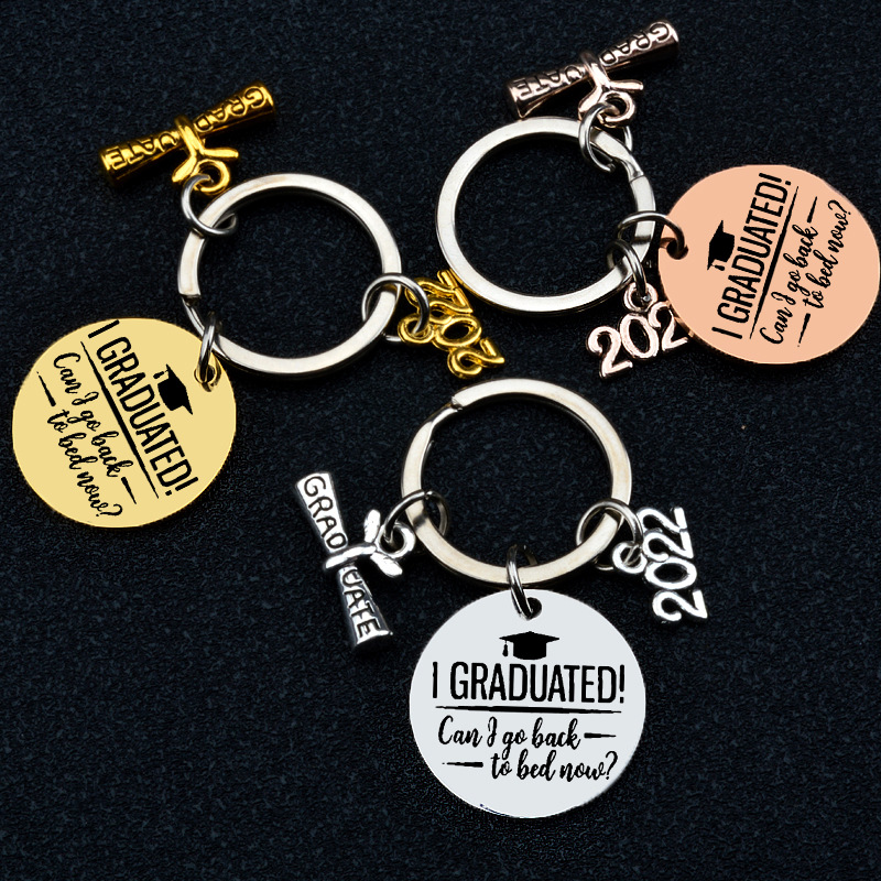 2022 Graduation Season Gift I Graduated Lettering Stainless Steel Keychians Wholesale display picture 4