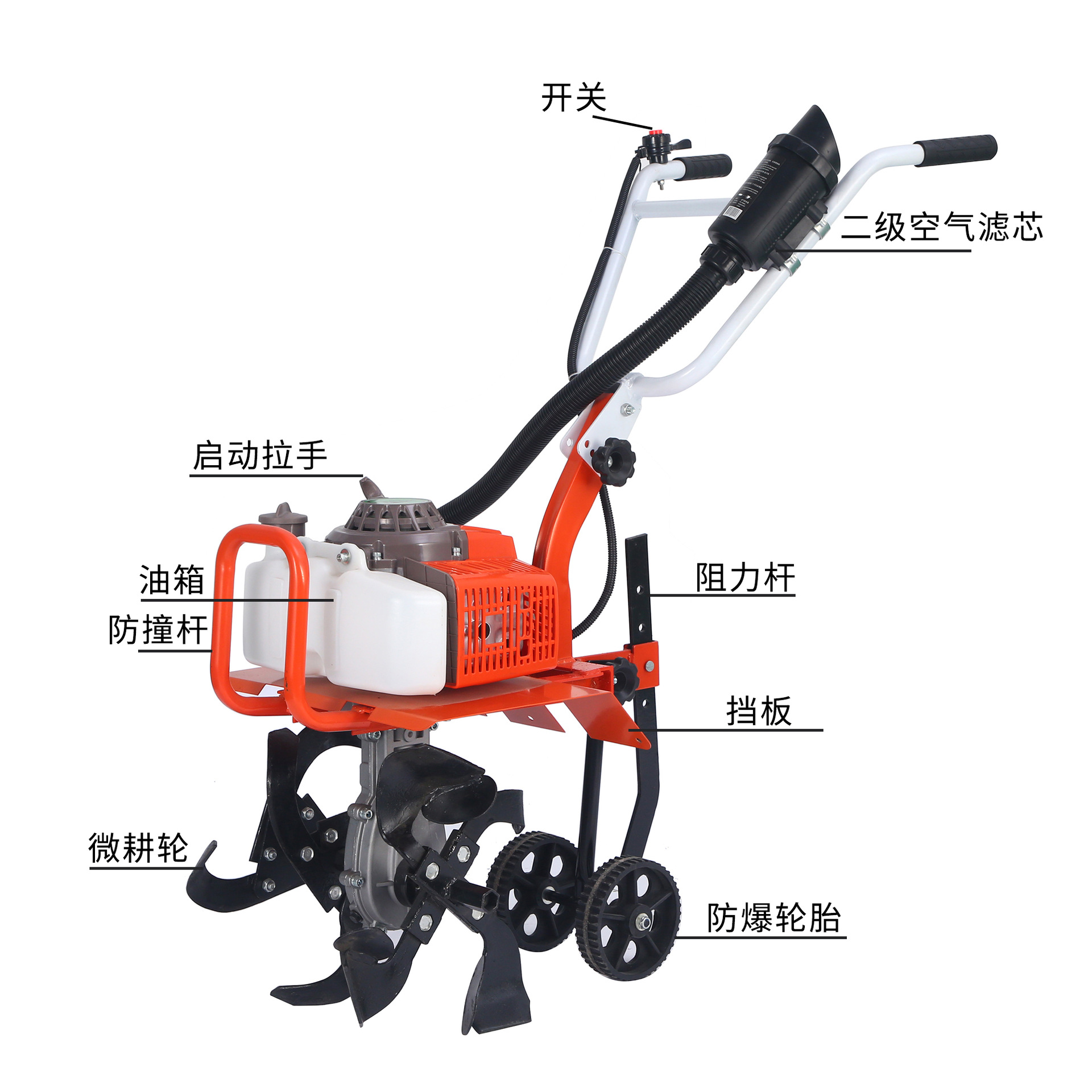 Бензиновый микрокультиватор Bairui 48