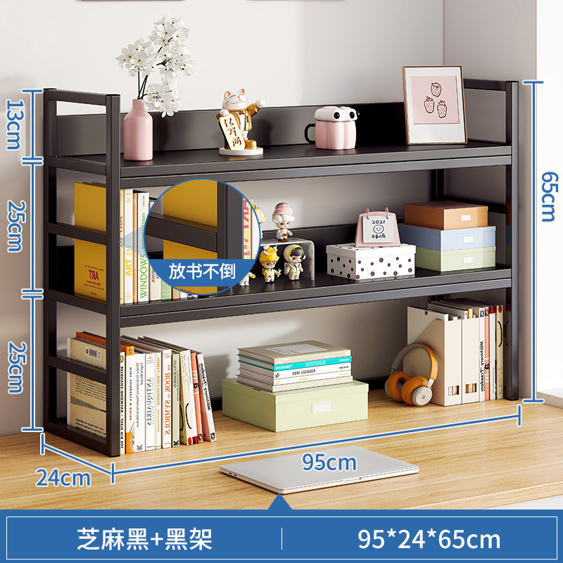 Estantería de escritorio estante de almacenamiento Mesa estante de almacenamiento en el hogar escritorio del estudiante pequeño estante de múltiples capas simple estante del gabinete