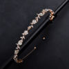 Metal headband flower-shaped, hair accessory for bride, European style, flowered