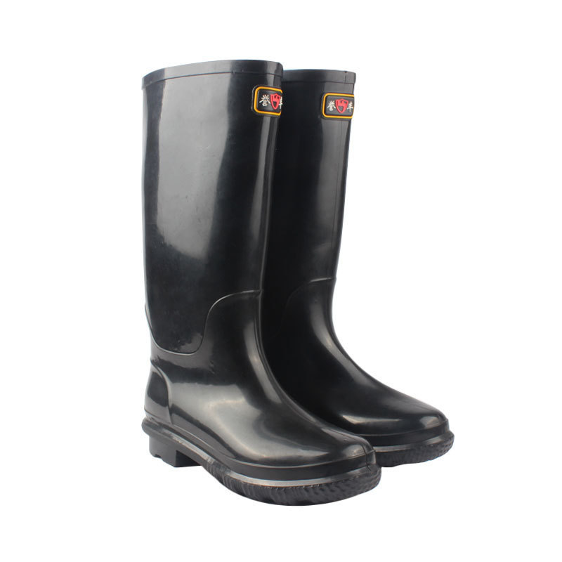 厂家直销劳工牌工业防护雨鞋高长筒男防水防滑耐磨雨季防汛雨靴