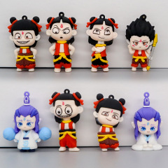 クリエイティブ Nezha 2 魔法の子海キーホルダーソフトラバードール映画周辺装飾品バッグペンダント考古学ブラインドボックス