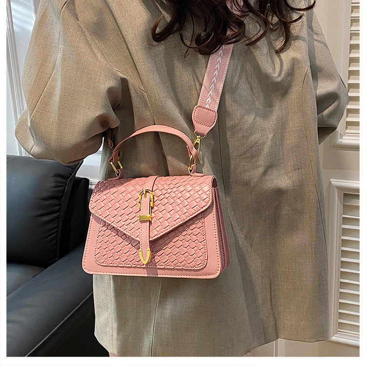 307g Weight Magnetic Buckle Closure Type Single Shoulder Strap Strap Type Crossbody Bag Bags Type Daily Occasion Pu Leather Material Color Block, Solid Color Pattern All Seasons Season Women's Gender Classic Style Style Square Shape Small Size Women's Small Pu Leather Color Block Solid Color Classic Style Square Magnetic Buckle Crossbody Bag 10