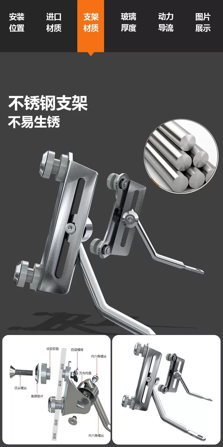 Suitable for Honda NWF150 front windshield F150pro version modified thickened transparent windscreen accessories