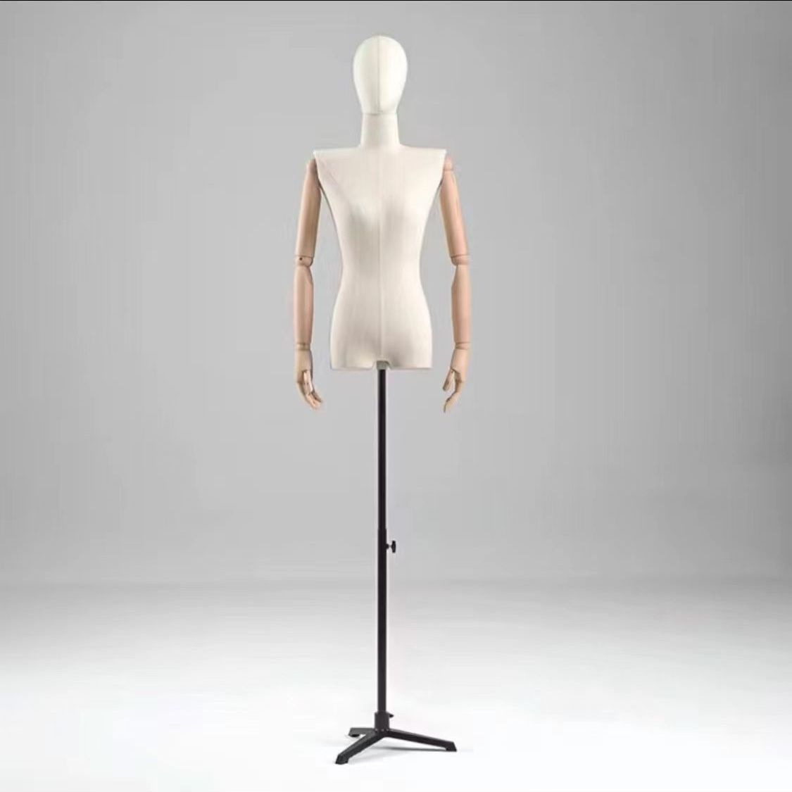Modelo de busto femenino accesorios hombros planos estante de ropa de estilo coreano estante de ventana maniquí estante de exhibición de cuerpo humano