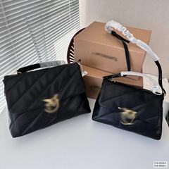 ピンク * 同じスタイルのツバメバッグ新しい糸枕バッグショルダーバッグカジュアルファッションクロスボディ脇の下チェーンバッグ女性のための