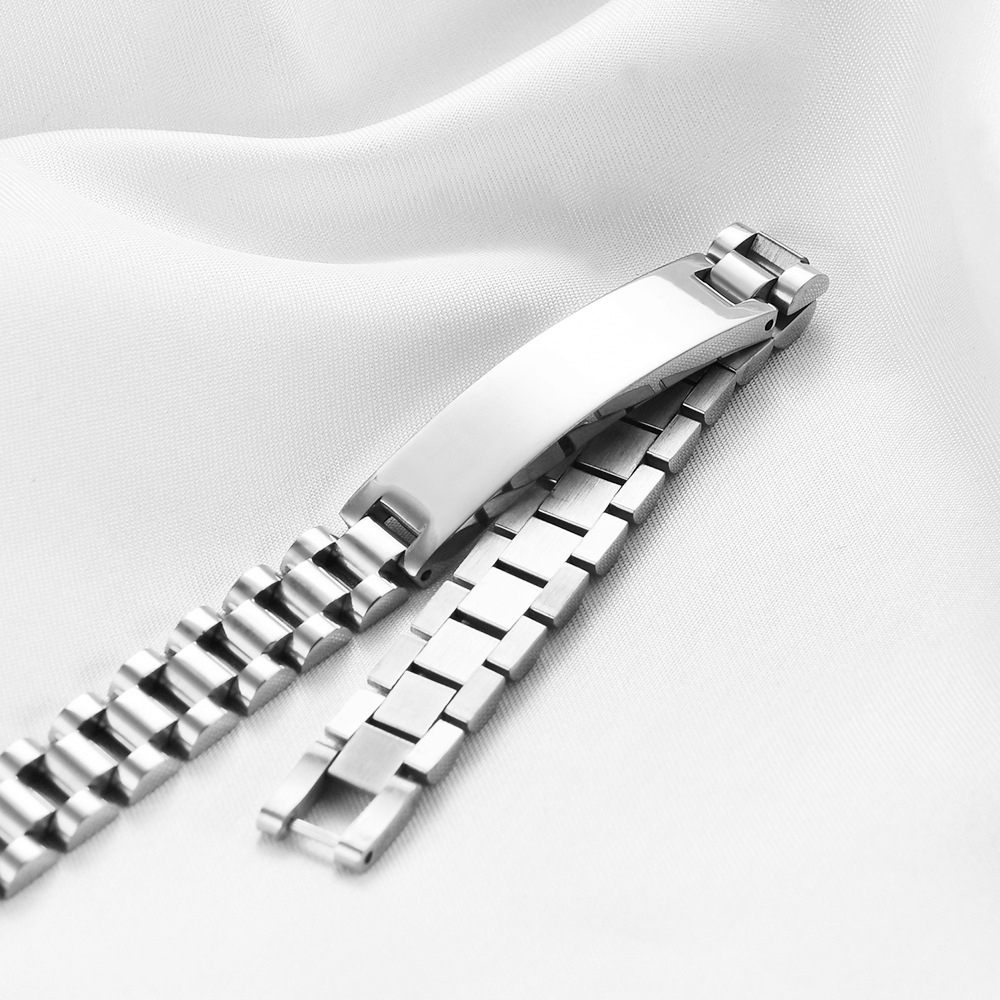 Unisex Gender Titanium Steel Vintage Style Geometric Solid Color Plating Bangle