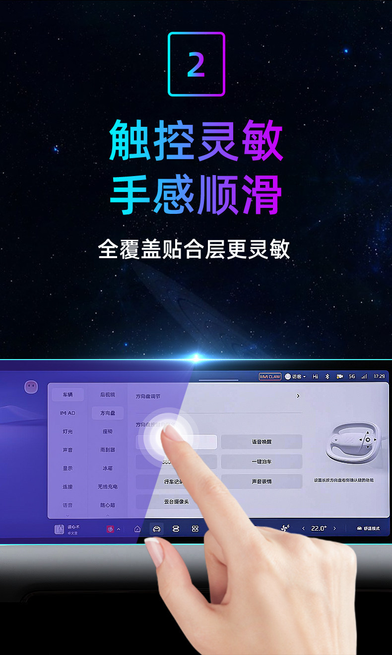 Suitable for 26 models of Zhiji L6 central control tempered film, car navigation screen protector, display screen protective film, dashboard film