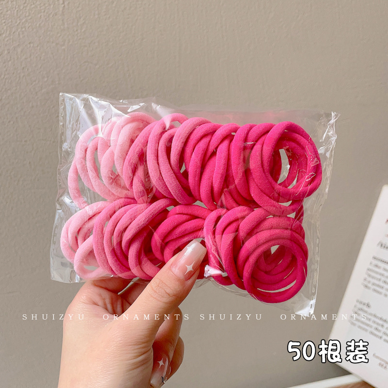 Pequeña banda de goma disponible negra para las mujeres, alta banda de goma elástico y durable, Banda del pelo, Banda del pelo para las muchachas