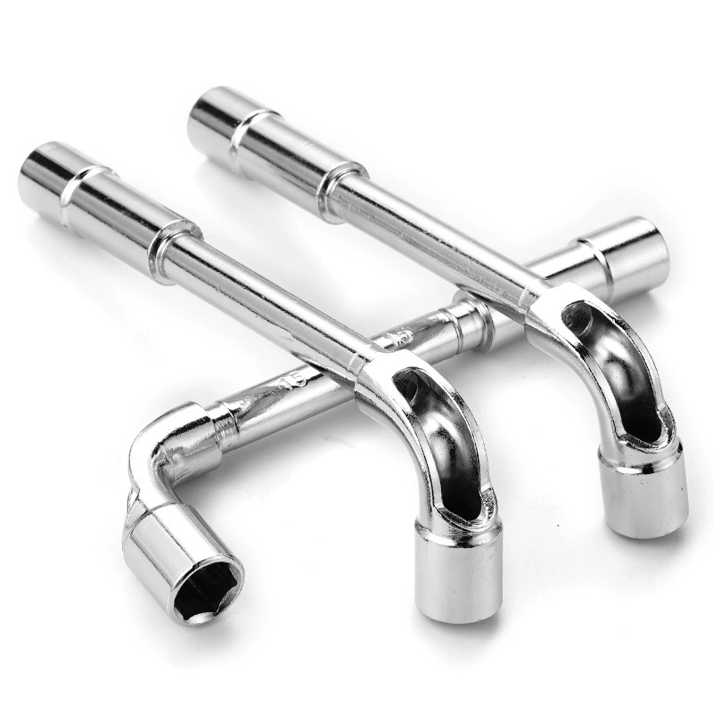 L shaped sleeve wrench milling mouth perforation sleeve 7 -character cigarette bucket sleeve outer hexagonal wrench wearing a heart elbow sleeve
