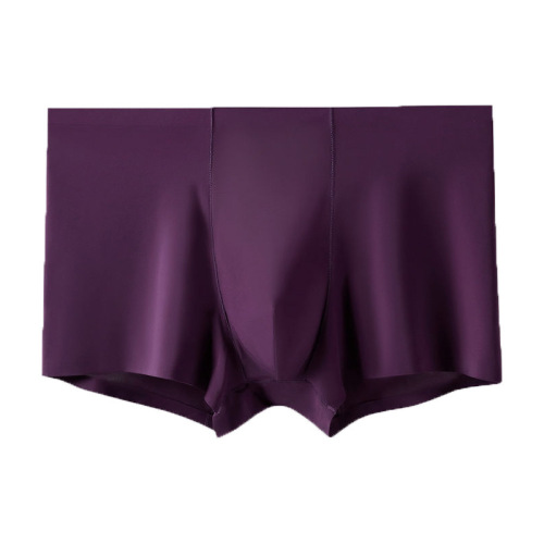 Summer Ice Silk Men's Underwear Thin Seamless Men's Straight Pants Youth Breathable Four Corner Pants