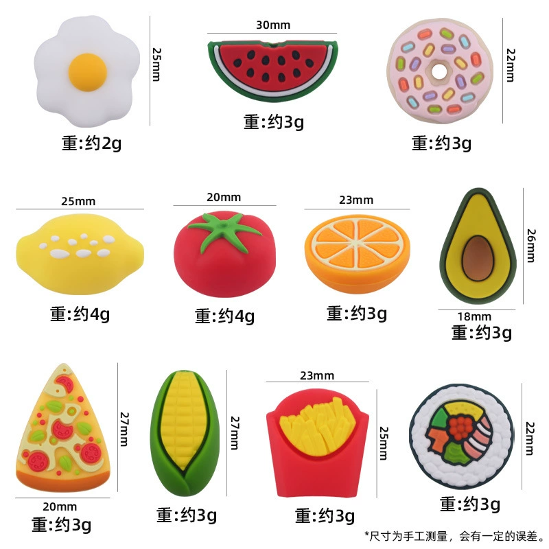 Новые Детские принадлежности мультфильм Фрукты Силиконовые Бусины Творческий DIY пустышка цепочка браслет Игрушка аксессуары для прорезывания зубов