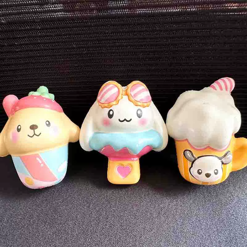 Плюшeвый мешок-игрушка в стиле Санрио — медленно восстанавливающиеся squishy-фигурки и слизь, 6–10 см