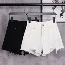牛仔短裤女高腰夏季薄款2020年新款白色外穿破洞a字韩版显瘦热裤