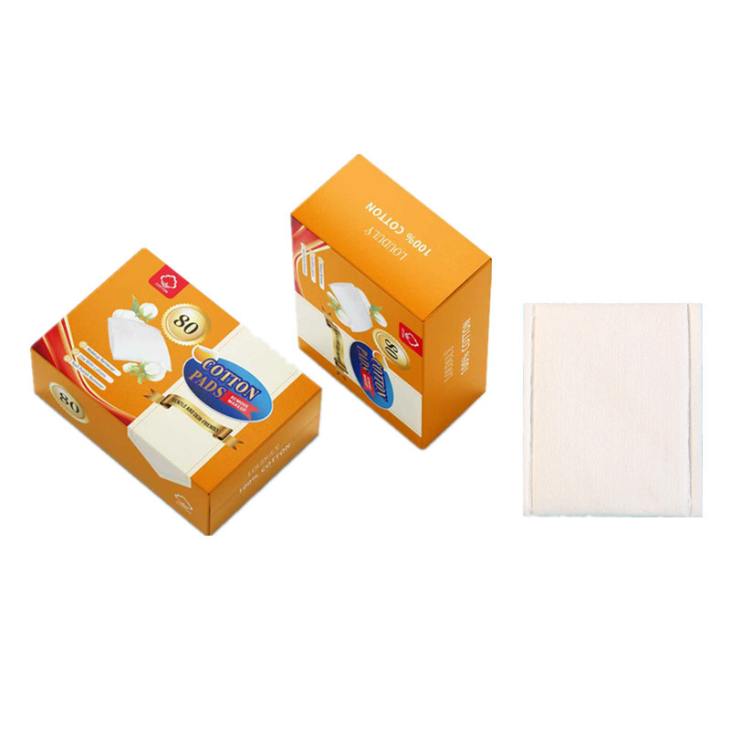 Discos de algodón redondos estilo inglés, algodón spunlace, algodón acolchado compuesto de tres capas, discos desmaquillantes con borde cosido y relieve, engrosados.