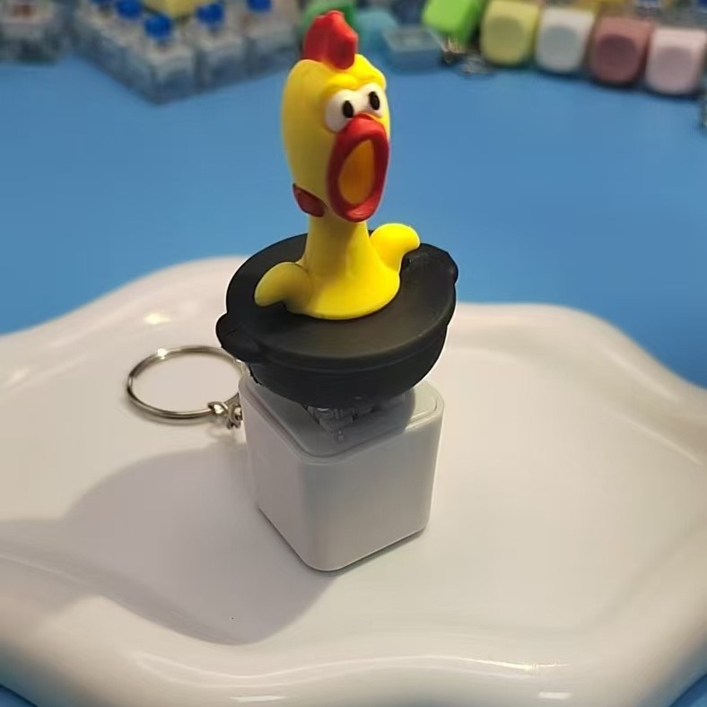 Screaming chicken, battery, makes sounds
