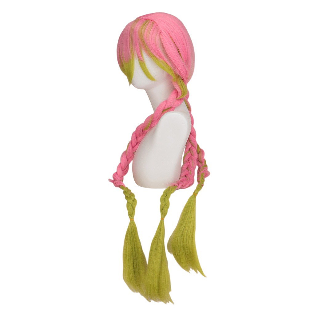 Ghost Blade Mansi miel vidrio amor columna cos peluca gradiente espesado grueso Cosplay peluca al por mayor