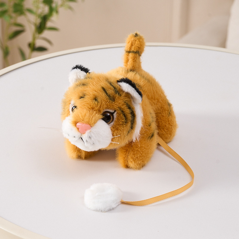Cute Tiger and Leopard Magnetic Plush Toy, Little Tiger Shoulder Doll, Plush Shoulder Gift Cute Tiger and Leopard Magnetic Plush Toy, Little Tiger Shoulder Doll, Plush Shoulder Gift