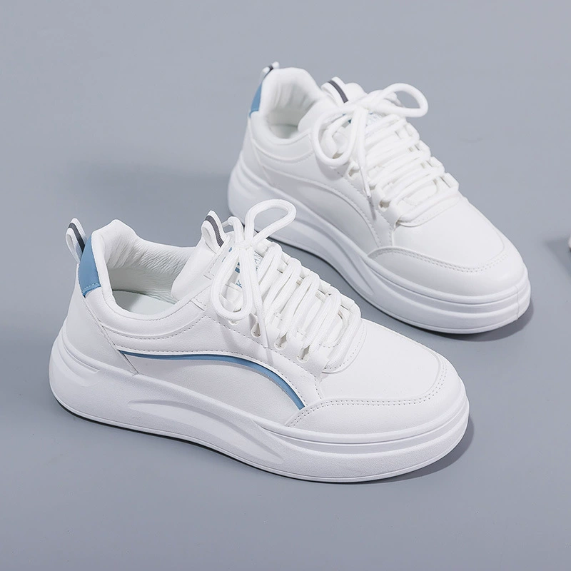 2023 Новые весенне-осенние туфли в Корейском стиле для нишевых досок, толстые кроссовки, женские универсальные белые туфли для студентов