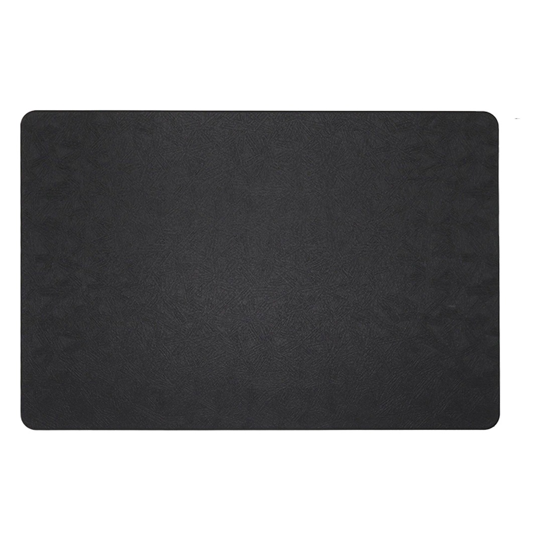 Nuevo cuero en relieve placemat PVC plisado antideslizante estera impermeable aislamiento occidental mantel cocina estera Hotel