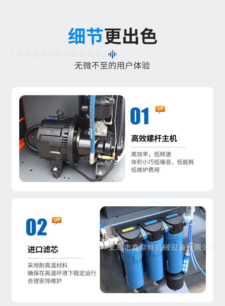 15kw/7.5kw four-in-one permanent magnet screw air compressor for laser cutting, industrial grade air compressor