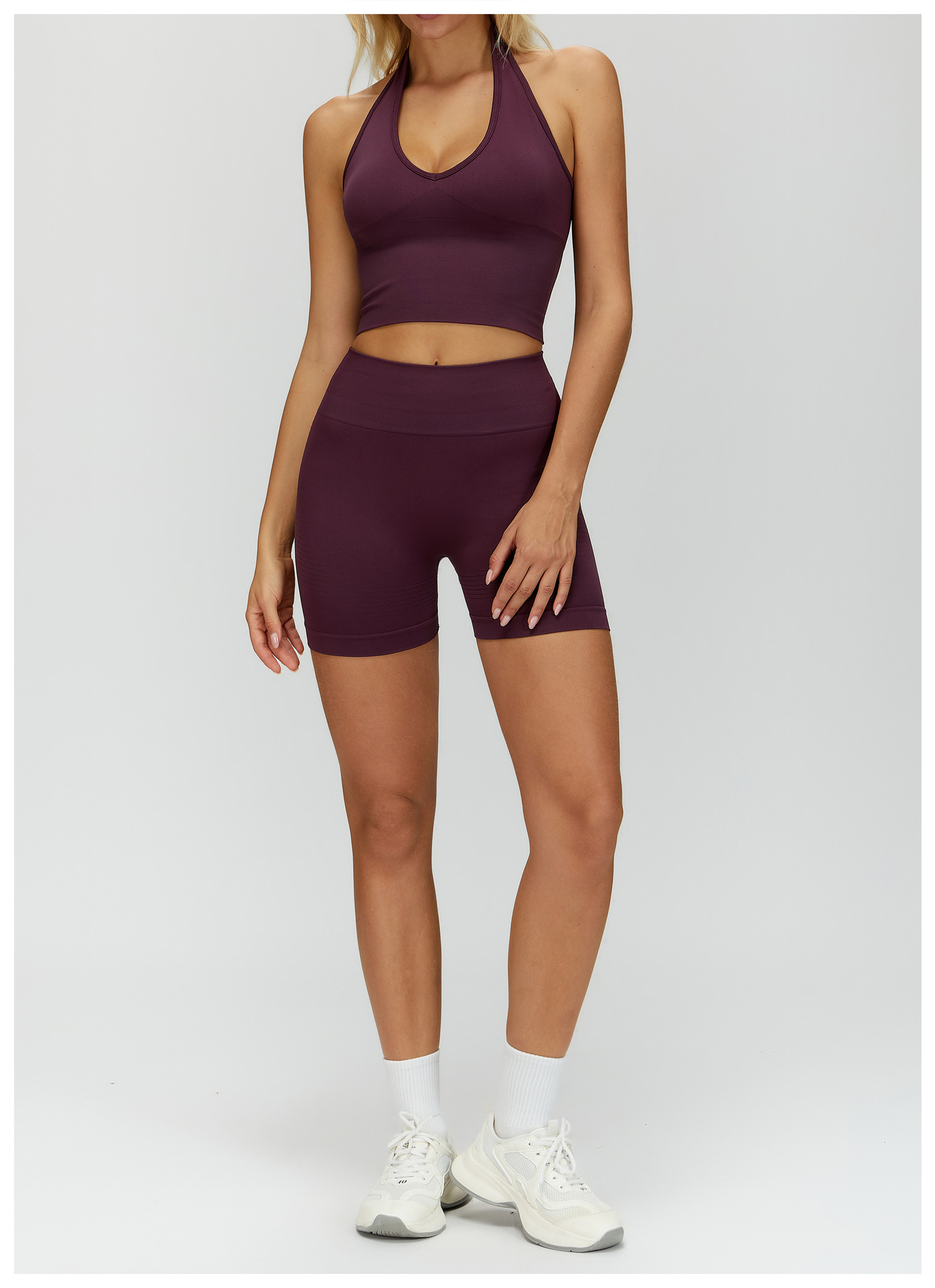 Seamless High-Waisted Yoga Shorts For Women – Peach Lift Design, Squat-Proof Workout Shorts For Gym, Running & Outdoor Activities_ecoleips.com