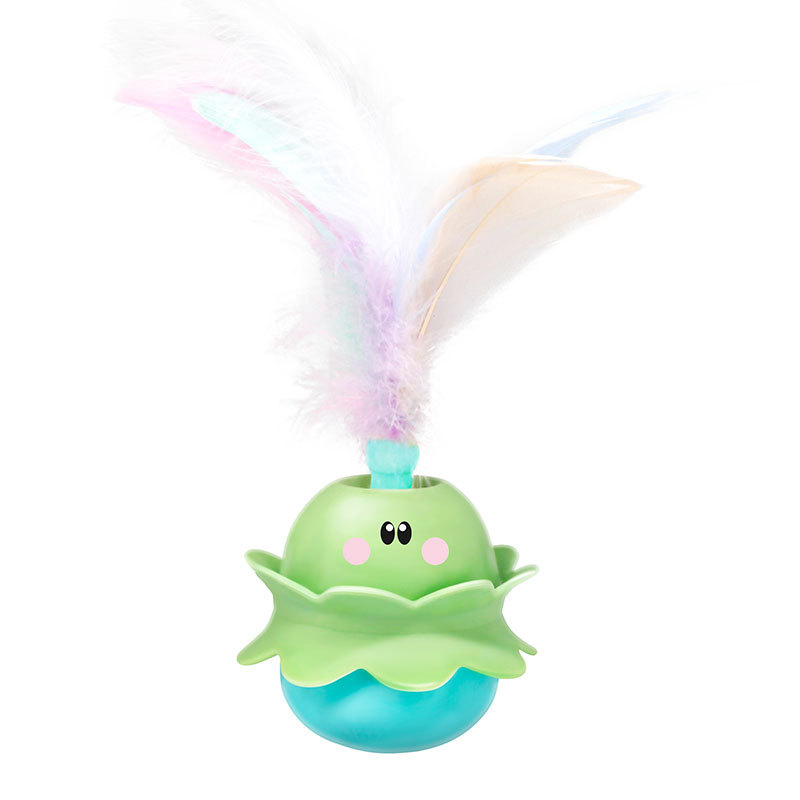 Gato juguete de gato, gato, bola de menta, madera, plumas, bordas, artículos para mascotas.