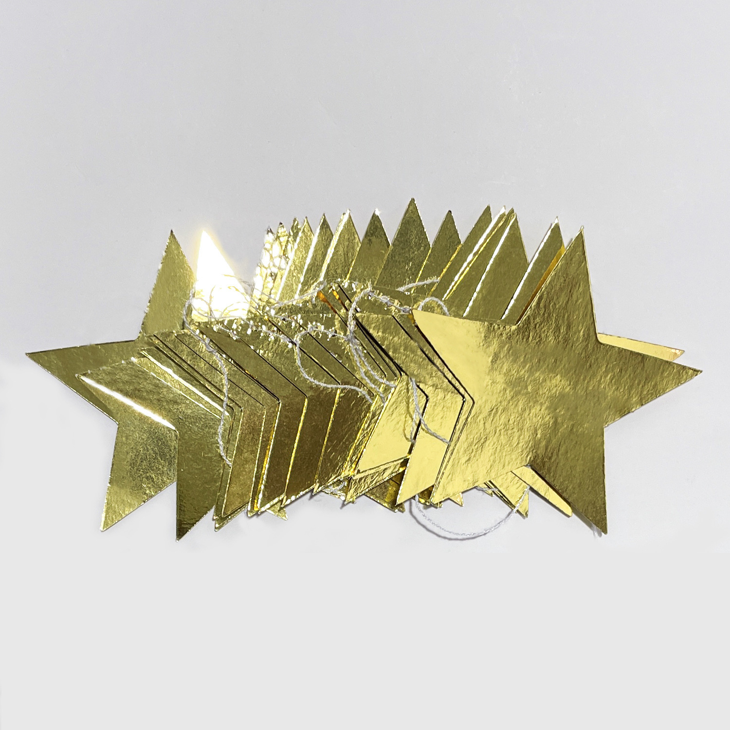 Cosura de automóviles dorado brillante pentagrama 2m