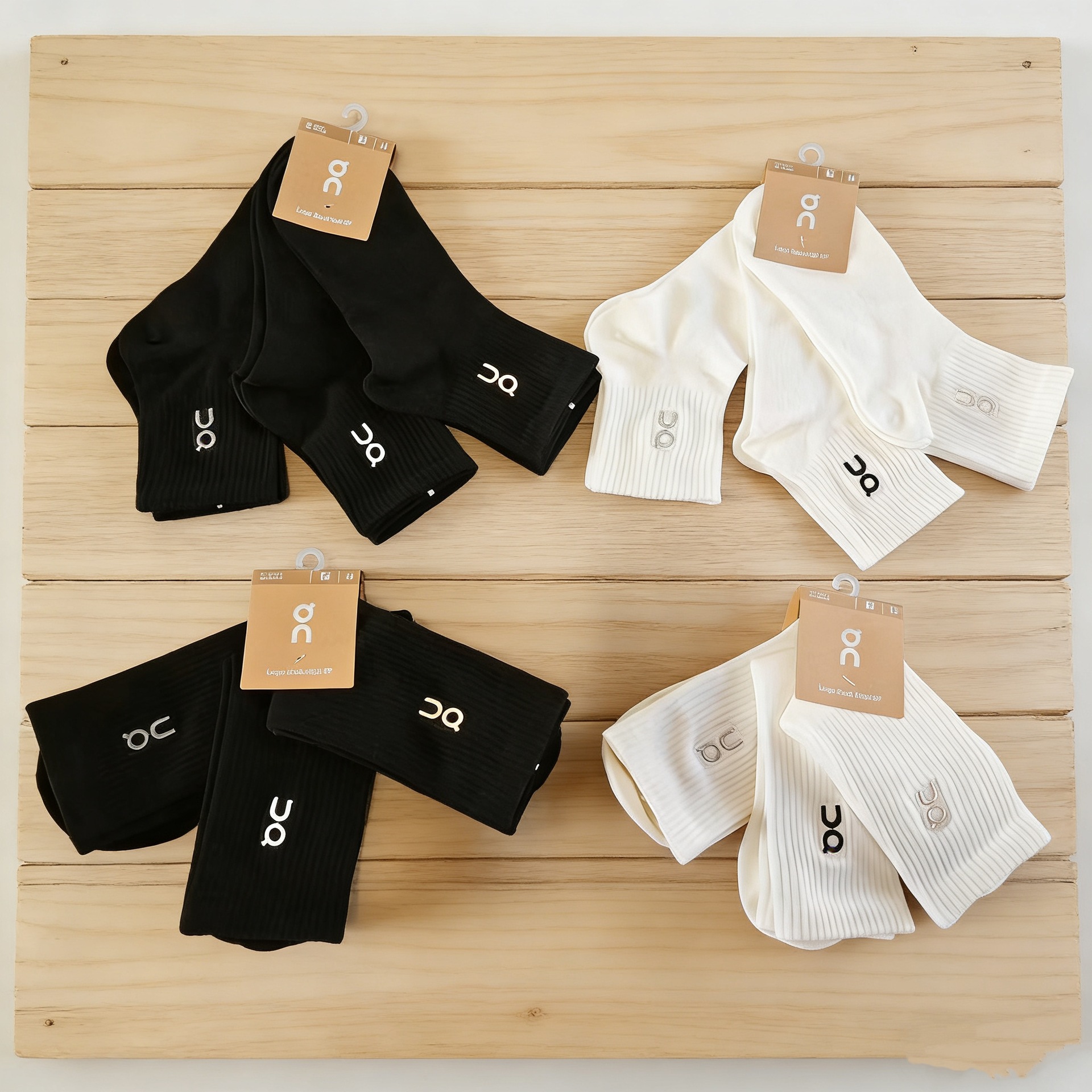 Socks for Men and Women, Trendy High-Tube Cotton Socks, Couple Style, Student Running Casual Breathable Sports Versatile Socks from Zhuji Socks Industry