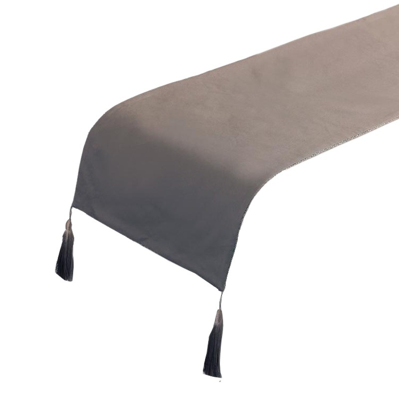 Nordic Modern Simple Solid Color Hotel Bed Flag Pillow Set Homestay Plain Double-sided Dual-purpose Bed Tail Towel