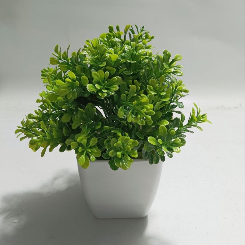 Amazon シミュレーション小さな鉢植え装飾品ホームユーカリローズリーリビングルームデスクトップ装飾造花プラスチック鉢植え|undefined