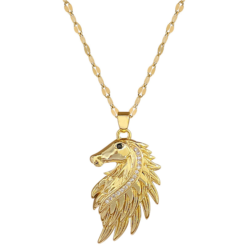 Elegant Full Diamond Collarbone Necklace In Titanium Steel_voghion.com