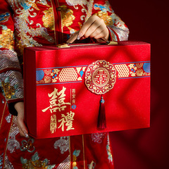 結婚婚約彩礼金箱結納金箱結納金包現金礼箱高級セット礼金箱10万