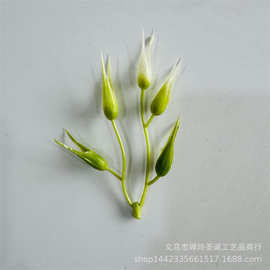 仿真植物塑料水草配件10CM两叉天堂鸟仿真花花环把束圣诞工业配件