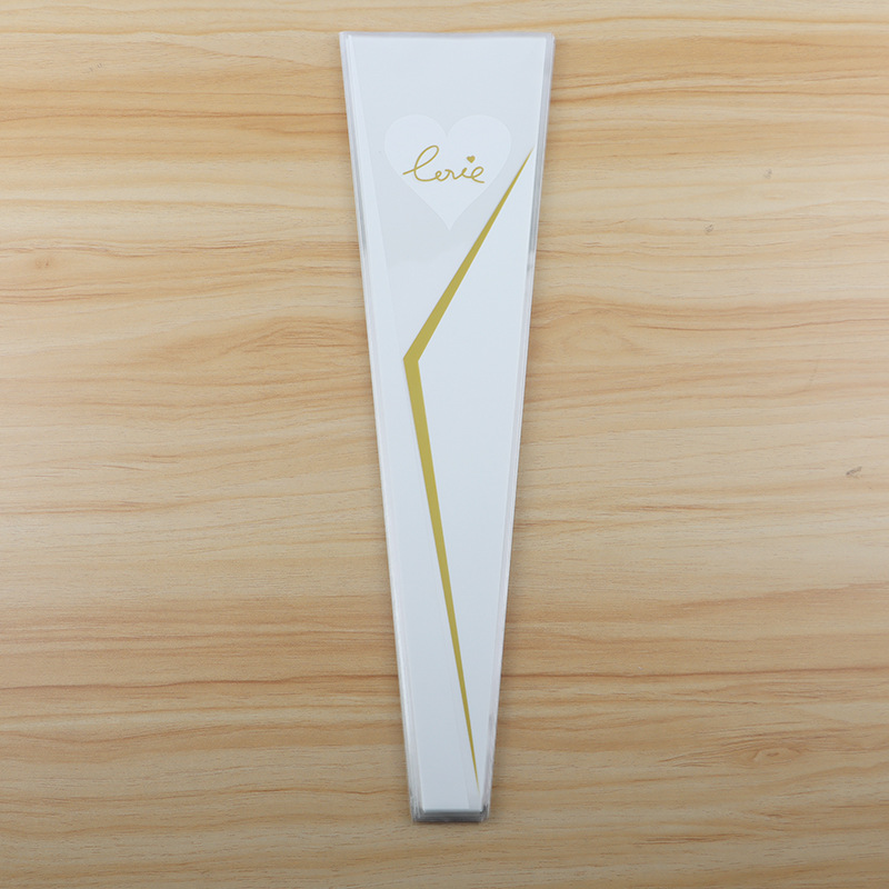 520 Día de San Valentín Corona de una sola rosa Bolsa de flores Material de embalaje Día de San Valentín OPP Bolsa de ramo de plástico al por mayor