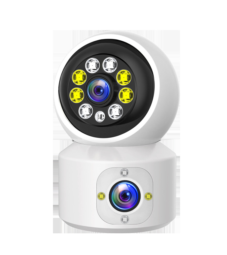 Cámara de vigilancia para el hogar con visión nocturna, cámara de vigilancia interior de red, monitorización inalámbrica WIFI de alta definición