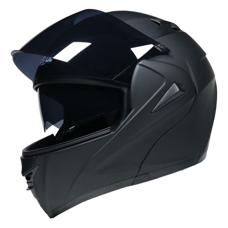 Casco virtuoso casco eléctrico para hombres y mujeres casco de exposición de doble lente casco completo Four Seasons coche eléctrico tapa antiniebla no motocicleta