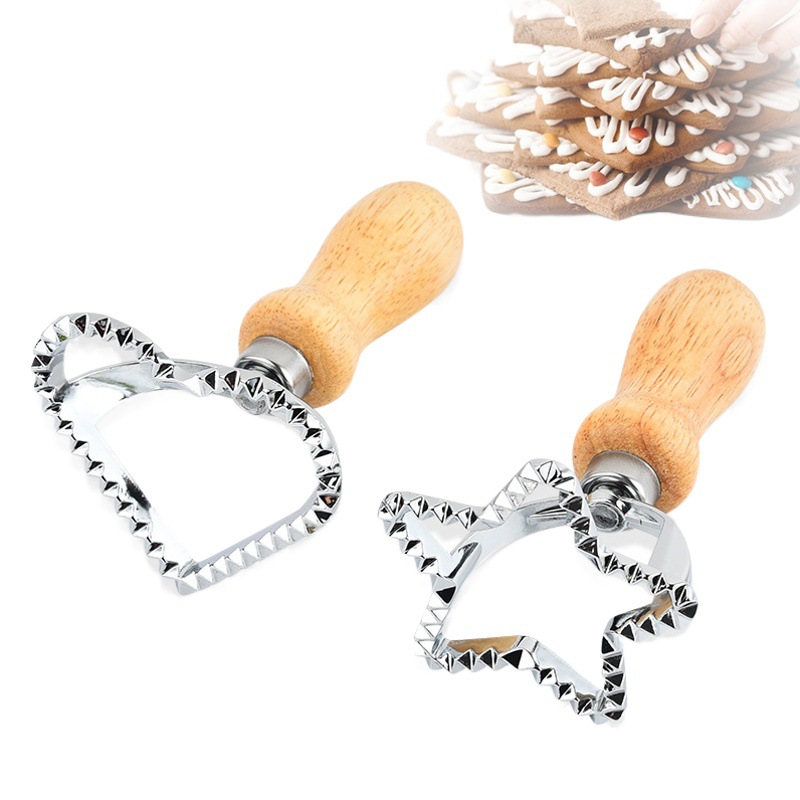 En stock molde de galleta de Navidad cortador de pastel cortador de rodillos molde de Navidad molde de galleta utensilios para hornear fabricante de origen