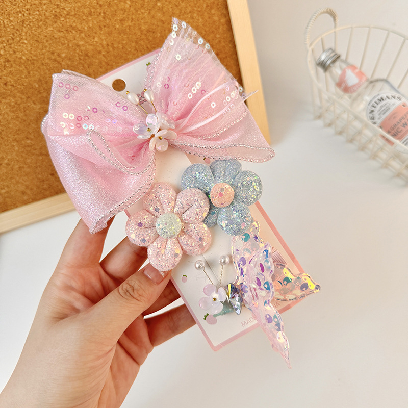 Fish Tail Pattern Girl'S Gender Girl'S Sweet Fish Tail Cloth Hair Clip