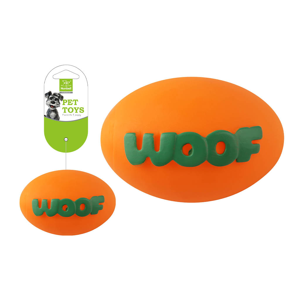 Pet Sounding Rugby Toy Dog ​​Interactive Training Vinyl Toy Bite-Resistant Teeth Cleaning Pet Supplies