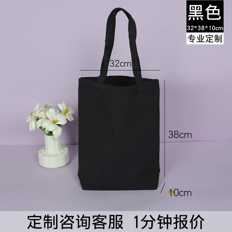 Bolsa de lona publicidad personalizada bolsa de algodón bolsa de compras en Blanco Bolsa de lona de un solo hombro logotipo impreso personalizado