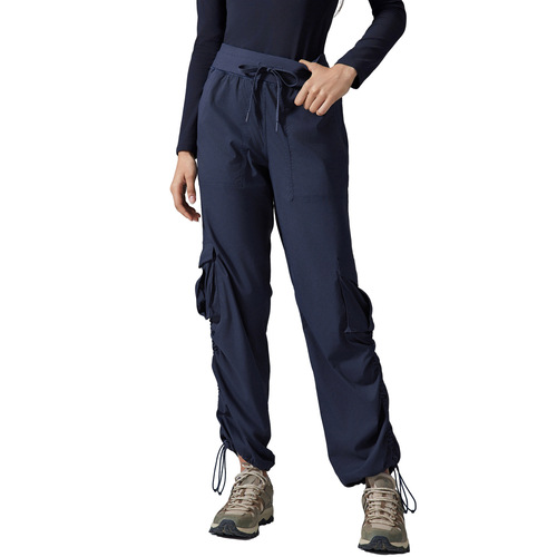 Outdoor running sport long pants, lightweight quick-dry fitness pants with multiple pockets, wide-leg work pants D25001