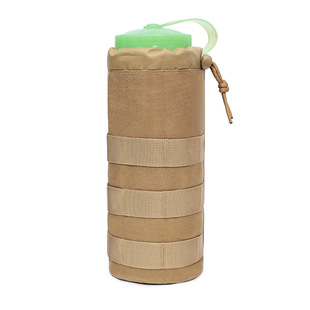 Tactical Kettle Bag MOLLE Accessory Bag Outdoor Sports Water Bottle Bag Mesh Hanging Bag Grocery Bag Storage Bag