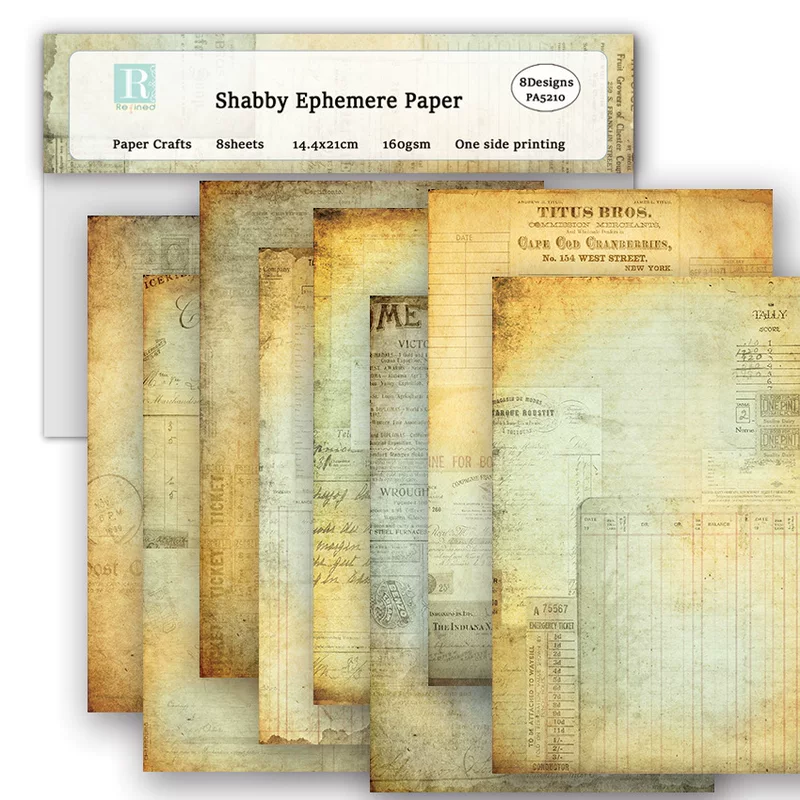 DIY альбом, clipboard Junk Journal руководство карточка фоновая бумага A5 образец бумаги PA5210